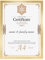Ditwis Cadre A4 Doré pour Documents, Certificats et Photos (21x29,7 cm), Cadre Moderne pour Salons, Chambres et Bureaux