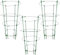 Pali per traliccio portatile, 3 pezzi, supporto per scale alto, supporto per piante resistente, telaio antiruggine, verticale, ideale per fiori, verdure, viti, frutta, 45 x 28 cm