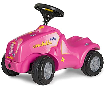 Rolly Toys 132423 - rollyMinitrac Carabella (Rutschfahrzeug, Flüsterlaufreifen, mit Hupe, ergonomisch, Kniemulde, Alter 1,5-4 Jahre), 61 cm × 30 cm × 41 cm, Rose