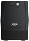 FSP Fortron FP 1000 Line-Interactive USV 1000 VA / 600 W, 4X Schuko, Eingang Spannungsumfang 162-290 VAC, 60/50 Hz (Auto Sensing), Simulierte Sinuskurve, Kaltstartfunktion, Ton Alarm, schwarz