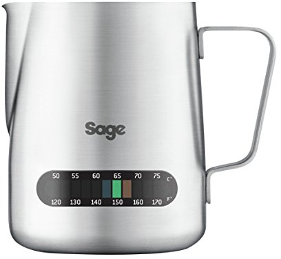The Sage Temp Control Milk Jug, Brushed Stainless Steel, BES003UK