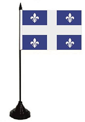 U24 Tischflagge Quebec Fahne Flagge Tischfahne 10 x 15 cm