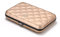 ÖGON Portefeuille en Aluminium matelassé pour Femmes Lady Case - Porte-Cartes Anti-RFID - Capacité 10 Cartes, reçus et Billets - Rose Gold
