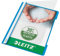Leitz A4 Standard Schnellhefter, 25er Pack, 30% Pre-Consumer Recycling-Kunststoff, Hefter für A4-Blätter, 60 Blatt Kapazität, Ideal als Dokumententasche für Schule oder Büro, Hellblau, 41910030