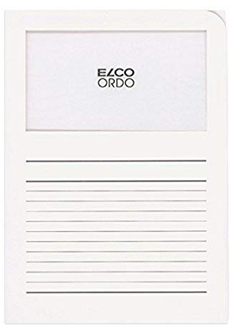 Elco Ordo Classico Cartellina con Finestra - Bianca - scatola da 100