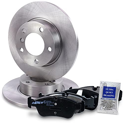 ATEC Bremsscheiben Voll mit Bremsbeläge Bremsklötze mit Zubehör Vorne, Ø286 mm
