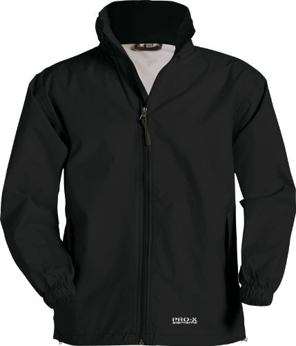 PRO-X elements Herren Regenjacke Uni RICHWOOD I Pfiffige wasserdichte Herren Jacke mit Kapuze im Kragen, Kinnschutz & mit integrierter Packtasche
