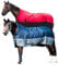 Pferdedecke 1200D High Neck 50g, 100g, 200g Weidedecke Winterdecke Regendecke Turnout : 100g Red/Black 145