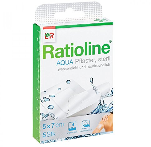 RATIOLINE aqua Duschpflaster Plus 5x7 cm steril 5 St