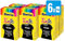 Iberia - Pack de 6, Tinte para Ropa Color Negro, Color Brillante y Duradero, No Destiñe, Incluye Cubeta con Fijador y Dos Sobres de Tinte, Apto para Teñir en Lavadora y a Mano - Pack 6 x 70 g