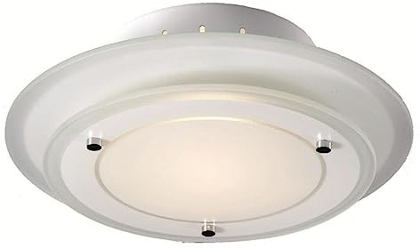 Licht-Erlebnisse Deckenleuchte Deckenlampe Beleuchtung rund Metall Glas Lampe Leuchte Esto 40125