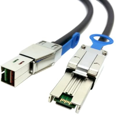 chenyang Mini SAS SFF-8088 zu SFF-8644 HD Datenserver RAID Kabel mit hoher Dichte 0.5M