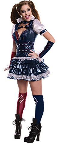 Rubie's, Harley-Quinn-Kostüm für Damen, Arkham Zeppelin, DC-Comics, Größe S Halloween