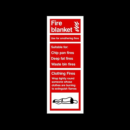 Fire Blanket Sticker/Self Adhesive Sign - Emergency/Fire Extinguisher/Exit