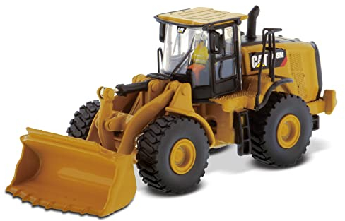 FloZ Diecast Masters 85948 - Caterpillar Radlader 966M, detailgetreues H0 CAT Baufahrzeug in Metallbox, Maßstab 1:87, ca. 10 x 4 x 4 cm, ab 14 Jahren, für Modelleisenbahnen und Sammler geeignet