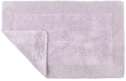 Allure Heavyweight Reversible Bath Mat, 100% Cotton, Super soft, Washable, Large Size 53cm x 85cm (Heather)