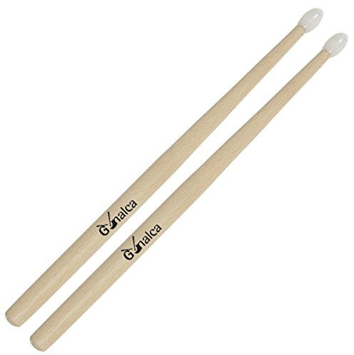 Gonalca Percusion 2081 - Baqueta tambor bola nylon duro par