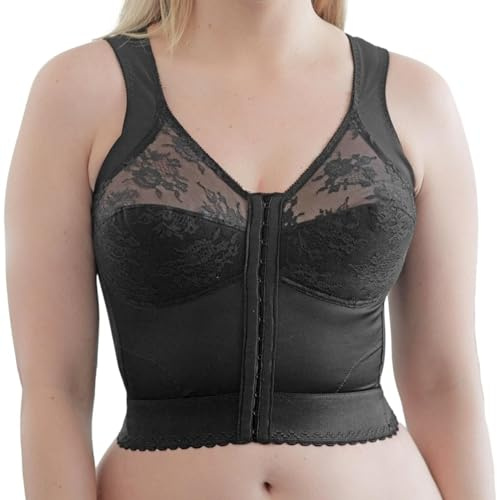 Cortland Intimates Damen 9603 Rückenstütze, Longline-BH, Schwarz, Blush, Weiß