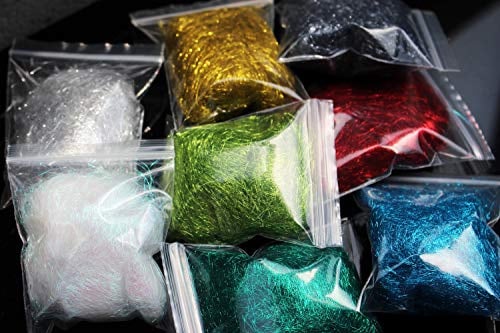 Tigofly 8 Packs 2g/Pack Ice Dubbing Ice Dub Thread Wing Body Trout Nymph Fly Fishing Tying Materials 16 Colors to Choose