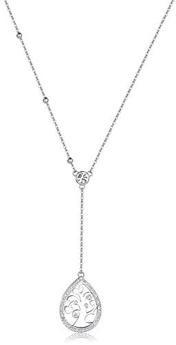 S’AGAPÕ Collana da donna di s'agapò della collezione rugiada. Collana in acciaio con albero della vita. Lunghezza 440 mm. La referenza è sru01
