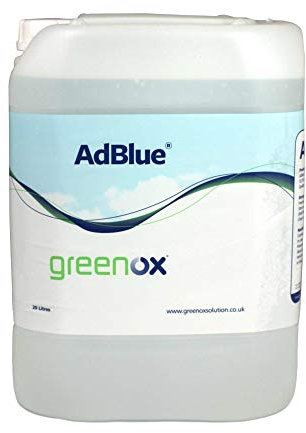 Greenox Adblue 20L 20 Litre Plastic Drum Euro 5/6 ISO 22241 Compliant with Pouring Spout