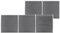 vidaXL Gartenzaun WPC Sichtschutzzaun Lamellenzaun Windschutz Sichtschutz Zaun Steckzaun Systemzaun Garten 872x186cm Grau Aluminiumstange