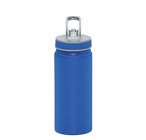 NM Borraccia Sportiva Termica 600 ml Alluminio Bottiglia Acqua Alta qualità Adatta Viaggi Bambini Sport Palestra Scuola Lavoro Tempo Libero Riutilizzabile Idea Regalo (Blu)