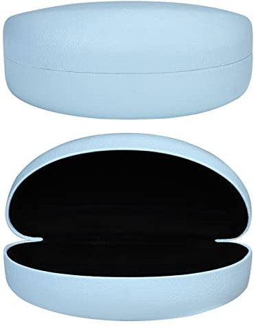 molshine Hartschalen-Sonnenbrillenetui,Klassisches extra großes Etui für übergroße Sonnenbrillen und Brillen (hellblau)