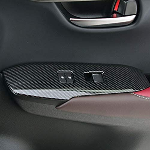 4-Teiliger für Lexus NX300h NX200 NX300 Carbon-Fensterheber-Hebeschalter Knopfverkleidung Schalttafelrahmenaufkleber Auto-Styling-ZubehöR