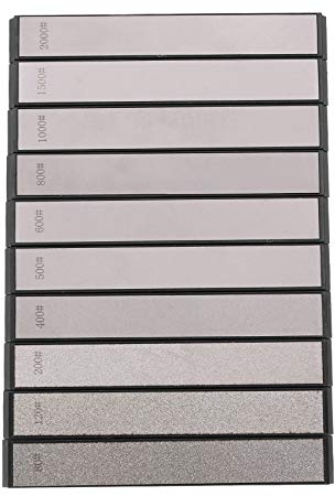 Fltaheroo 10Pcs Set Afilador de Cuchillos de Piedra de Afilar de Diamante para Afilador de Bordes Ruixin