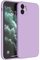 Mixroom - Cover Custodia Case per iPhone 12 Protezione Copre Fotocamera in Silicone TPU Morbido Opaco con Bordi Piatti Colore Lilla