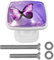 4er Pack Drawer Pull Cabinet Knobs Square Lila Schmetterling Bar Cabinet Pull Knobs mit Edelstahlschraube Küchenschränke Badezimmer