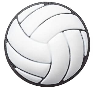 Crocs Unisex-Erwachsene Jibbitz Schuh-Anhänger – Sportschuh-Charm, Einzelanhänger, Charms für Jungen und Mädchen, Volleyball, Einheitsgröße