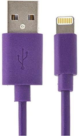 LARGE ARC iPhone Charger Cable, 1M USB Fast Charging Purple Cord Compatible With iPhone 14/14 Pro/14 Pro Max & Plus