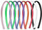 REQAG 8 Stück Satin Stirnbänder 1cm Haarreifen Satin DIY Rutschfestes Stirnbänder Buntes Satinüberzogenes Stirnband für Frauen und Mädchen,8 Farben