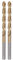 sourcing map 2pcs Twist Drill Bits 4.5mm Titanium Coated (HSS-E) M42 High Speed Steel 8% Cobalt Straight Shank for Stainless Steel Aluminum Alloy Metal