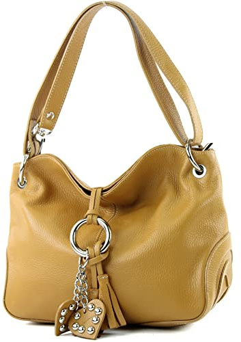modamoda de - T10 - ital. Leder Schultertasche Umhängetasche