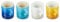 LE CREUSET 4er Set Steingut 100ml Espressotassen, Riviera, 89113101219030