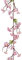 Kunstblumen Girlande 187cm künstliche Kirschblüte Sakura Blumen Blumengirlande Dekoblumen Hängedeko