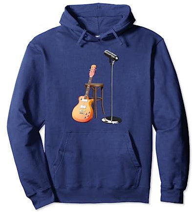 Akustische Gitarre Rock Auf Gitarre Hals Akustische Gitarre Spieler Pullover Hoodie