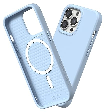 RhinoShield Case kompatibel mit [iPhone 13 Pro Max] | SolidSuit - MagSafe-kompatibel -Stoßdämpfende & schlanke Schutzhülle mit Premium Finish - 3.5 Meter Fallschutz - Gletscherblau