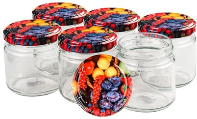 Blumixx Einmachgläser mit Deckel, 24er Pack, 210 ml - Ideal für Marmeladen, Konserven & Aufbewahrung, Perfekt für Heimwerker und Hobbyköche