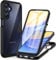 CENHUFO Cover Samsung A15 4G/5G, Custodia Samsung A15 Antiurto 360 Gradi con Protezione Schermo Integrata, Rugged Doppia Faccia Full Case Fronte Retro Cover per Samsung Galaxy A15 4G/5G - Nero