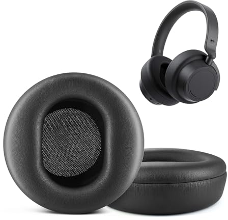 ZLiT for Microsoft Surface 1/2 Earpads,Replacement Headphone Earpads for Microsoft Surface 1st and 2nd Generations Headphone Cushion Earmuff Earpads (Black)