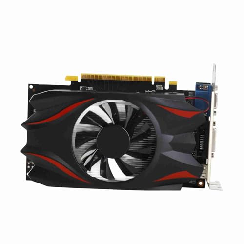 Diyeeni Scheda Grafica da 2 GB, Scheda Video PCIE GP107 DDR5 a 128 Bit Risoluzione 2560x1600 PCI Express 2.0 16X Slot con Ventola, per Ufficio e Giochi