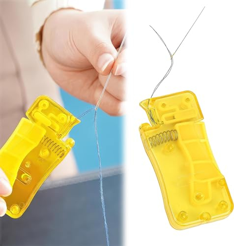 Nadeleinfädler 2024 Neu Automatisch Kunststoff Nadelfaden Einfädelhilfe Nähmaschine Werkzeug für Näharbeiten Nadelöhr Einfädler zum Handnähen für Hand Nähen und DIY Stickerei (A)