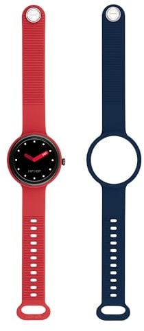 HIP HOP Orologio HWU1202 DONNA HERO.NEXT quadrante MONO-COLORE NERO movimento SMARTWATCH SMARTMODULE e CINTURINO SILICONE ROSSO, BLU HWU1202