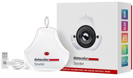 Datacolor Spyder-Calibratore di monitorper grafici, fotografi e creatori di contenuti, mostra colori reali, funziona su monitor OLED e schermi LED, strumento di calibrazione del colore facile da usare