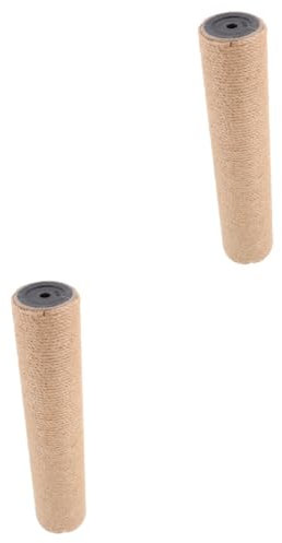 Yardwe 2 Piezas Repuesto de Poste Rascador para Gatos - Reemplazo del Árbol Rascador de Sisal - Decorativo y Doméstico de Yute