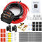 Aischens 5M Impermeabile Split Charge Relay Kit, 12V 140amp Doppia Batteria Isolatore Per Camion Caravan Yacht Batteria Controller Tensione Sensibile con Display a Schermo Led